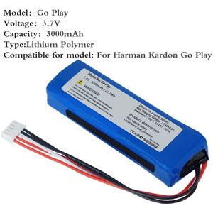 7.4V 3000 Mah Batterij Voor Harman Kardon Gaan Spelen Speaker Li-Polymeer Lithium-polymeer Oplaadbare Accumulator Vervanging