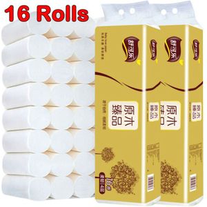 16 Rolls Toiletpapier Bulk Bad Tissue Badkamer Witte Zachte 4 Ply 80G/Roll