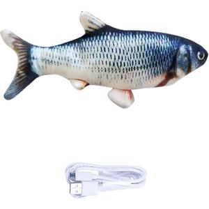 30/34Cm Elektronische Huisdier Kat Vis Speelgoed Usb Batterij Opladen Kat Kauwen Simulatie Vis Spelen Speelgoed Bijten Levert dropshiping