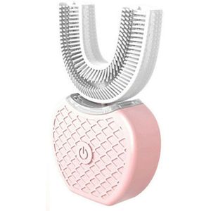 360 Graden Intelligente Automatische Sonic Elektrische Tandenborstel U Type 3 Modi Tandenborstel Usb Opladen Tand Whitening Blauw Licht