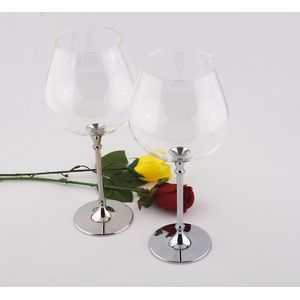 Oh Trend 680 Ml Bruiloft Wijn Glazen Beker Stainessstaal Crystal Diamond Stand Wijn Glas Gegraveerde Keuken Glas Bar Clear cup