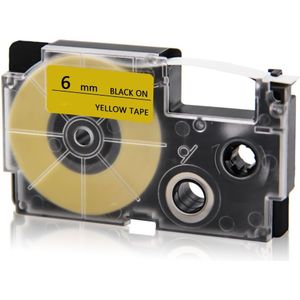 2PCS JIANYINGCHEN compatibel 12mm tag tape replcement voor CASIO optische zoom lens XR-12X XR-12WE XR-12RD XR-12BU label printer