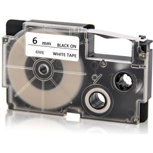 2PCS JIANYINGCHEN compatibel 12mm tag tape replcement voor CASIO optische zoom lens XR-12X XR-12WE XR-12RD XR-12BU label printer