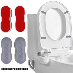 4 Paar/set Toiletbril Buffers Pads Vervangende Onderdelen Bumpers Universal Badkamer Reparatie Sterke Lijm Huishoudelijke Duurzaam Stabiele