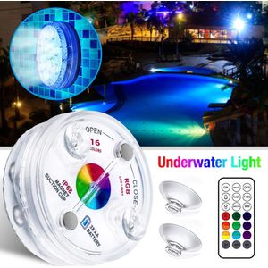 Onderwater Licht IP68 Waterdichte Slijtvaste Led Submersible Zwembad Lamp Met Rf Afstandsbediening Voor Vis Tanks Fonteinen Aquar