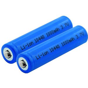 4PCS 10440 capaciteit Batterij 1000mAh 3.7V Oplaadbare Lithium ion AAA Batterijen Knop Top Li-Ion Batterijen ZAKLAMP SCHEERAPPARAAT