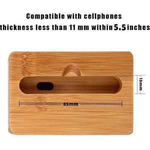 Universele Mobiele Telefoon Luidspreker Speaker Voor Iphone Samsung Sony Houten Houder Geluid Versterker Bamboe Beugel Hout Desktop