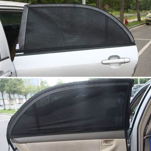 2Pcs Window Zonnescherm Zwart Mesh Cover Kind Uv Protector Shield Universele Auto Auto Side Achter Auto Films styling Accessoires