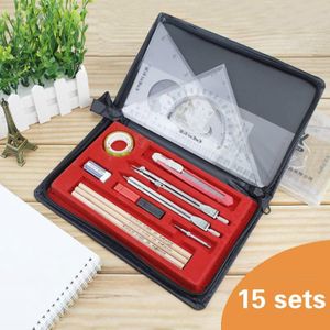 Tekening Pakket Tool Bouwmachines Instrument Ronde Set
