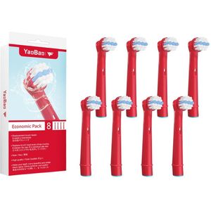 8 Stuks Vervanging Kids Kinderen Tandenborstel Heads Voor Oral-B Elektrische Tandenborstel Fit Advance Power/Pro Gezondheid/Triumph/3D Excel