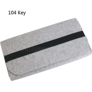 Grote Capaciteit Draagbare Organizer Vilt Praktische Elastische Band Duurzaam Pouch Stofdicht Mechanische Toetsenbord Tas