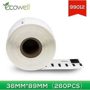 Ecowell 99012 Label Roll Lw 99012 260 Stuks Label Compatibel Voor Dymo Labelwriter 450 450 Duo 4XL Label Maker Adres etiketten Papier