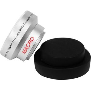 Newyi Camera Camcorder Lenzen 30Mm 0.45X Groothoek + Macro Conversie Lens 30 0.45 Zilver Kleur