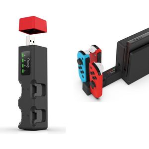 Mini Usb Aangedreven Door Dock Nintend Schakelaar Vreugde Con Draagbare Opladen Dock Led Charger Voor Nintendo Switch Joycon Ns Controller