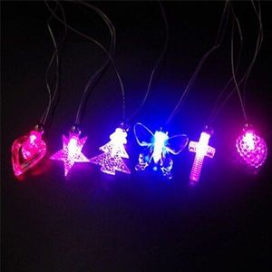 50 Pcs Light Up Speelgoed Led Ketting Night Flashing Ketting Diverse Hanger Accessoires Voor Festival Xmas Halloween Lichtgevende Speelgoed