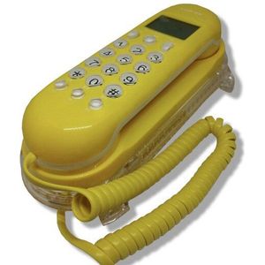 Draagbare Caller Flash Vaste Telefoon Antieke Home Office Telefoons Mode Mini Vaste Telefoon Wit Rood Geel Muur Desktop