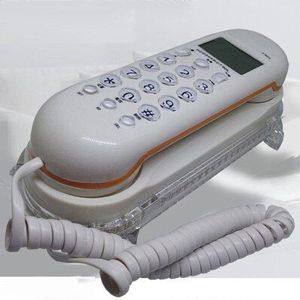 Draagbare Caller Flash Vaste Telefoon Antieke Home Office Telefoons Mode Mini Vaste Telefoon Wit Rood Geel Muur Desktop