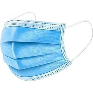250x beschermende mondkapjes - blauw - niet medisch - beschermmaskers / stofmaskers