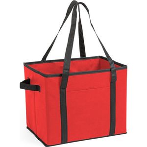 Kofferbakorganizer, opvouwbare en waterdichte kofferbakorganizer om op te hangen met klittenband, kofferbaktas met 4 vakken, geschikt voor SUV's, MPV enz