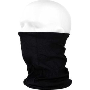 Morf sjaal zwart voor motorrijders - Hals mond neus bandana / doek - Anti stof wrap voor gezicht