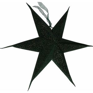 Kerstversiering groene kerststerren 60 cm type 2 - Kerststerren hangdecoraties - Kerstversiering