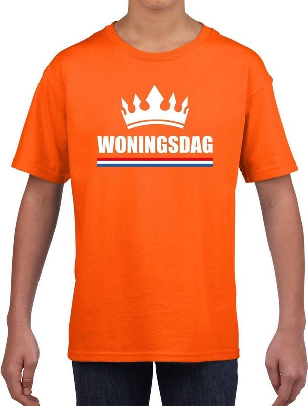 Koningsdag - T-shirt - Oranje - Katoen - Voor Jongens en Meisjes