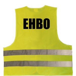 Gele veiligheidsvest EHBO hesje hulpverlening voor volwassenen