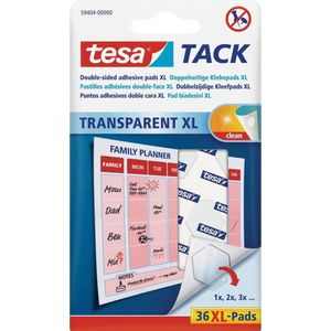 72x Plak rondjes zelfklevend Tack XL Tesa - Ophanghaak