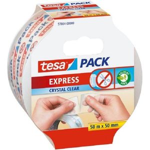 5x Tesa verpakkingstape afscheurbaar transparant 50 mtr x 50 mm - Klusmateriaal - Verpakkingsmateriaal - Inpakmateriaal - Verpakkingsbenodigdheden - Verpakkingstape/inpaktape - Dozen afsluittape