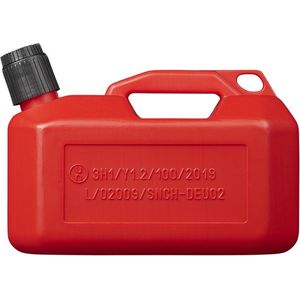 Jerrycan voor brandstof - met schenktuit - rood - 5L - Jerrycan voor brandstof