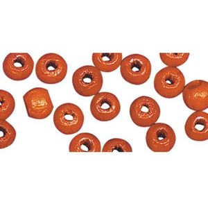 104x oranje houten kralen 10 mm