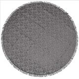 Donkergrijze Tuin Tafellaken Voor Buiten 160 cm Rond van Kunststof - Tafellakens