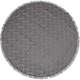 Donkergrijze Tuin Tafellaken Voor Buiten 160 cm Rond van Kunststof - Tafellakens