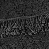 Donkergrijze Tuin Tafellaken Voor Buiten 160 cm Rond van Kunststof - Tafellakens