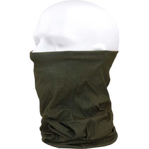 Morf sjaal groen voor motorrijders - Hals mond neus bandana / doek - Anti stof wrap voor gezicht