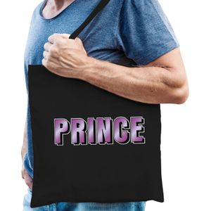 Prince muziek fan cadeau tas zwart heren- kado tas / tasje / shopper