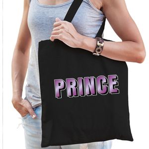 Prince fun tekst cadeau tas zwart dames- kado tas / tasje / shopper