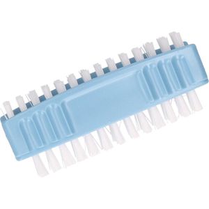 Blauwe nagelborstel tweezijdig bezet - Persoonlijke verzorging - Kunststof / kunstvezel