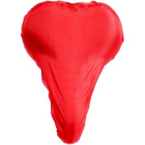 Zadelhoes - 3x - rood - 26 x 21 x 7 cm - waterdicht - PVC coating - polyester - fietszadel hoes - Voordelige zadelhoezen voor fiets