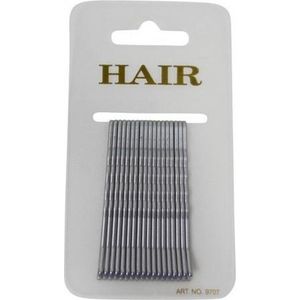 36x schuif haarspelden zilver 6 cm - haar accessoires -  schuifspelden