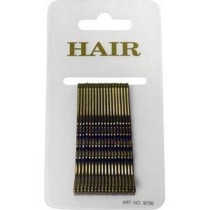 36x Schuif haarspelden goud 6 cm - haar accessoires -  schuifspelden