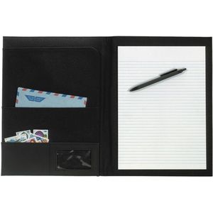 Luxe A4 organiser schrijfmap met blok zwart