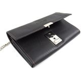 Kelner portemonnee zwart met holster 18 x 10 cm - PU leer - Horeca portefeuille/beurs