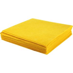 10x stuks gele huishouddoekjes/ schoonmaak doekjes