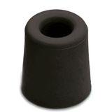 1x Stuks Deurstopper / Deurstoppers Rubber Zwart 4,8 X 3,7 cm - Deurbuffers / Deurbuffer