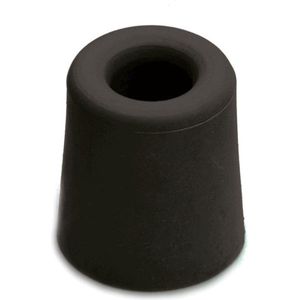 1x Stuks Deurstopper / Deurstoppers Rubber Zwart 4,8 X 3,7 cm - Deurbuffers / Deurbuffer