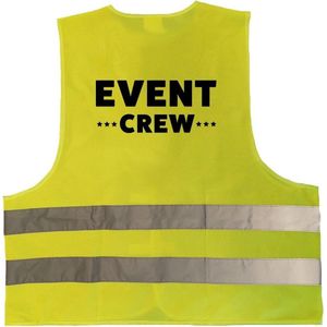 Event crew geel veiligheidshesje staff / personeel voor volwassenen - Veiligheidshesje