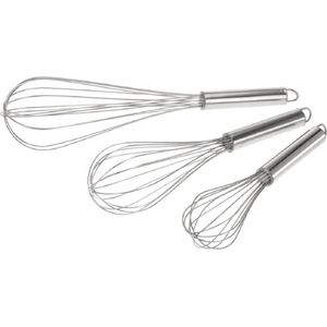 Garde/klopper Set - 3-delig - Zilver - RVS