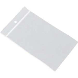 Gripzakjes/verpakkingszakjes - 100x - transparant - 90 x 100 mm/9 x 10 cm - Luchtdichte zakjes - gripsluiting/druksluiting - Plastic verpakkingen