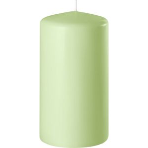 Enlightening Candles Cilinderkaars/stompkaars Licht Groen - 6 x 12 cm - 45 Branduren